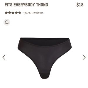 nwt skims fits everybody thong